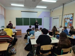 Встреча со священником в школе №3 города Щёлково