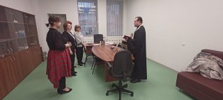Выступление священника и освящение корпуса в МБОУ СОШ №8 г. Балашиха — фото 2
