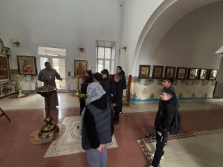 Экскурсия для учащихся МБОУ "СОШ №1" в Успенском храме деревни Войново-Гора