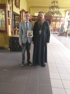 Рабочая встреча в Никольском храме города Павловский Посад с директором лицея №1
