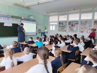 Беседа о масленице и Великом посте в лицее г. Электрогорск